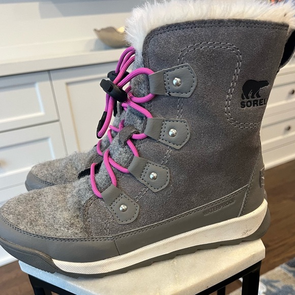 SOREL Whitney II Joan Lace Waterproof Winter Boot- Size 4 - Picture 1 of 5
